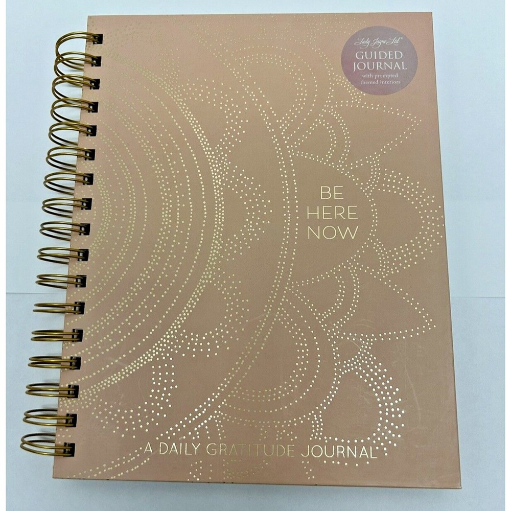 Guided Journal Spiral Lady Jayne Daily Gratitude Mindfulness Prompts 210 pgs 9x7